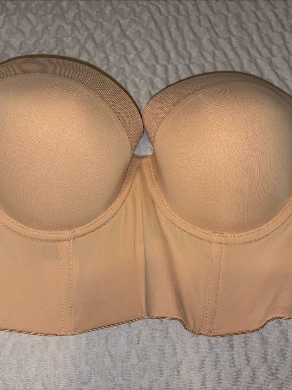 Lively Low Back Strapless Corset Seamless Bra - Nude